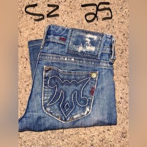 Mek Denim size 25 Malibu straight cut women’s jeans from buckle
